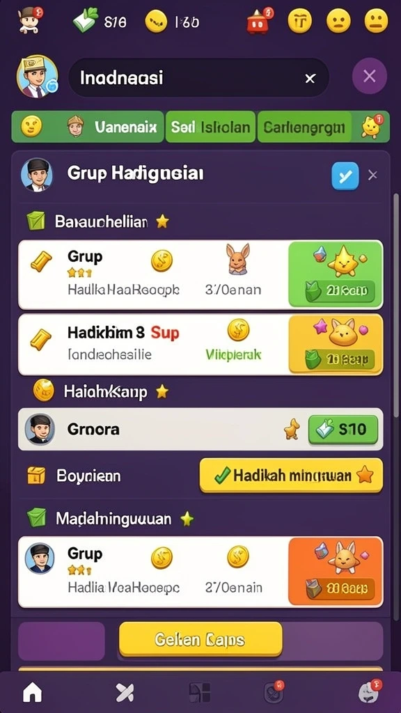 Gambar tampilan awal yang menarik perhatian.