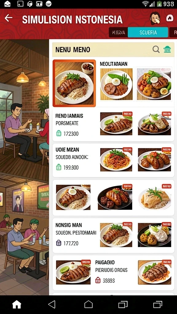 Tampilan antarmuka yang menarik dan mudah digunakan.