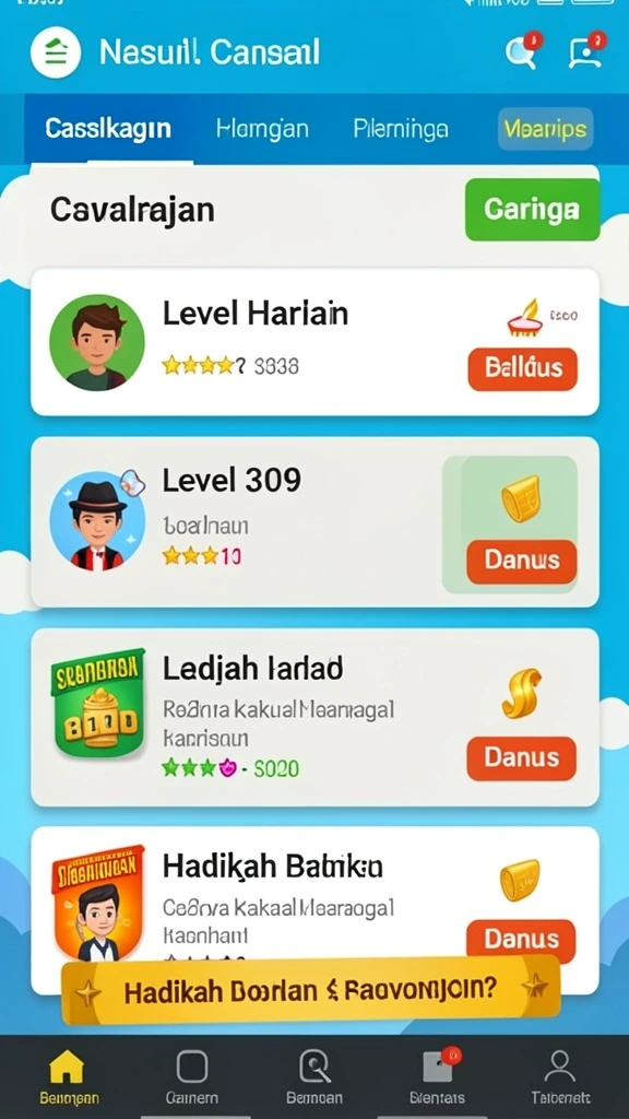 Tampilan antarmuka yang menarik dan user-friendly.