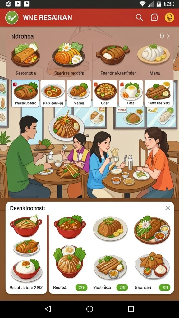 Tampilan antarmuka yang menarik dan user-friendly.