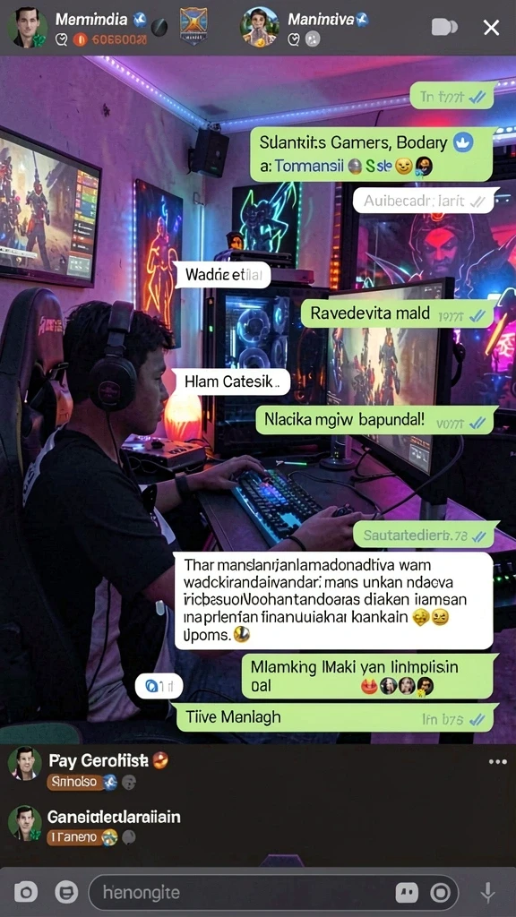 Screenshot interaksi komunitas dalam DAM88.