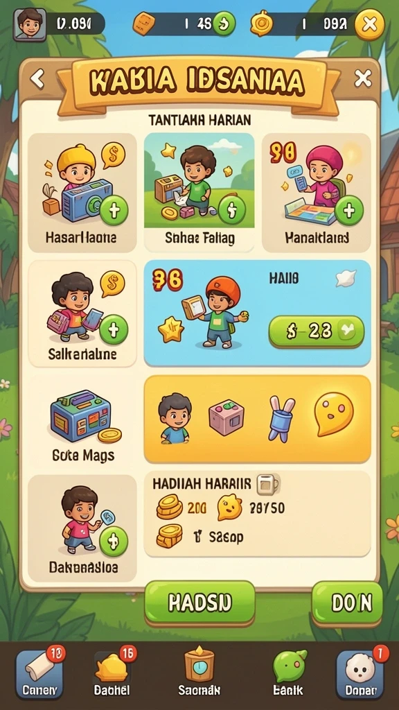 Ikuti berbagai level menantang yang tersedia.