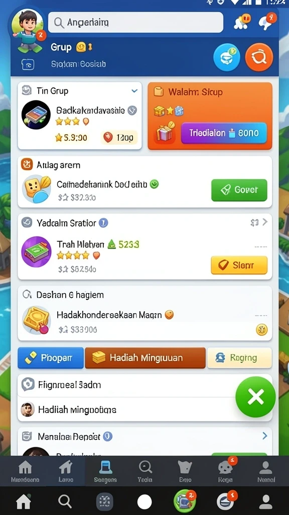 Sistem misi yang terstruktur dengan baik.