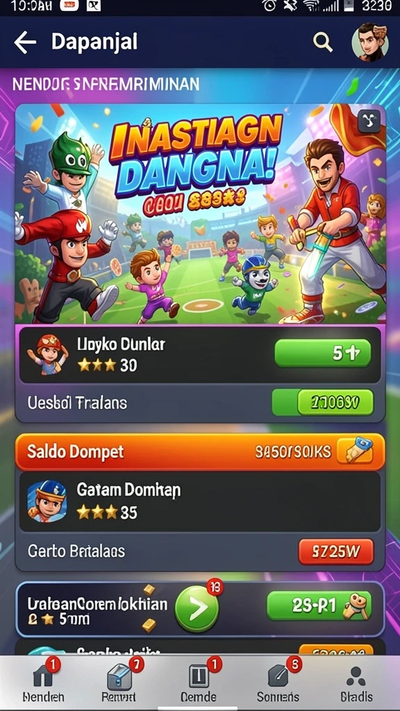 Tantangan menarik menanti di setiap level.