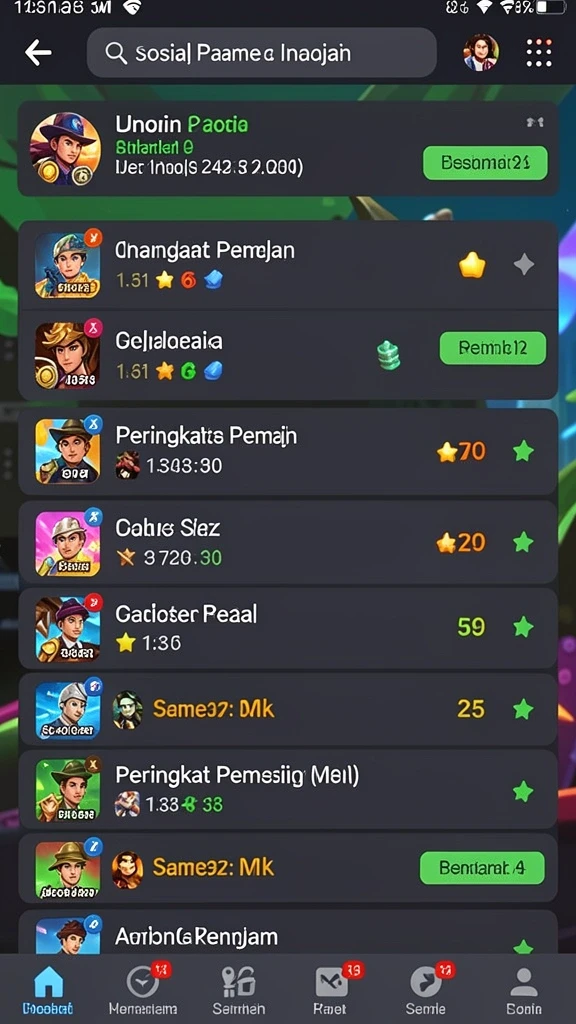 Grafis yang kaya warna dan detail.