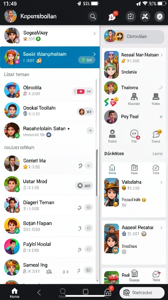 Tangkapan layar menampilkan karakter utama dalam aksi.