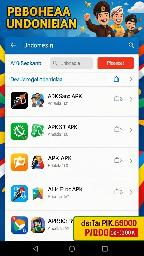 Screenshot menampilkan sistem hadiah dan pencapaian yang menarik.