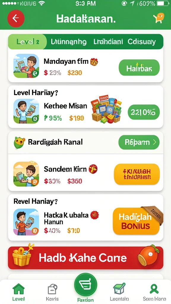 Screenshot menampilkan antarmuka permainan yang menarik.