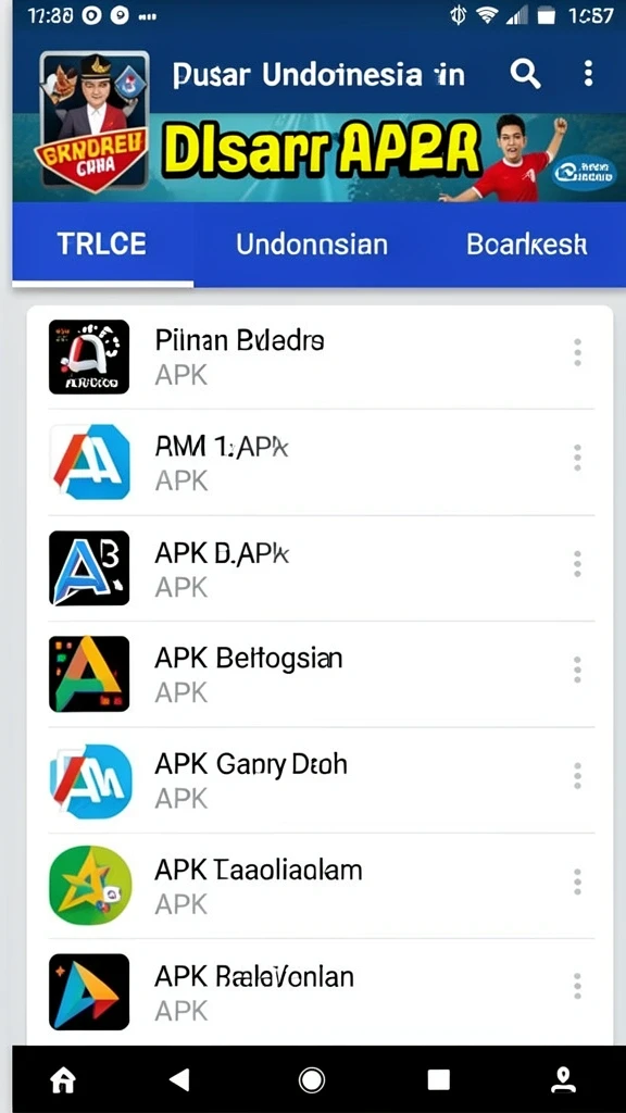 Karakter-karakter menarik yang dapat dipilih.