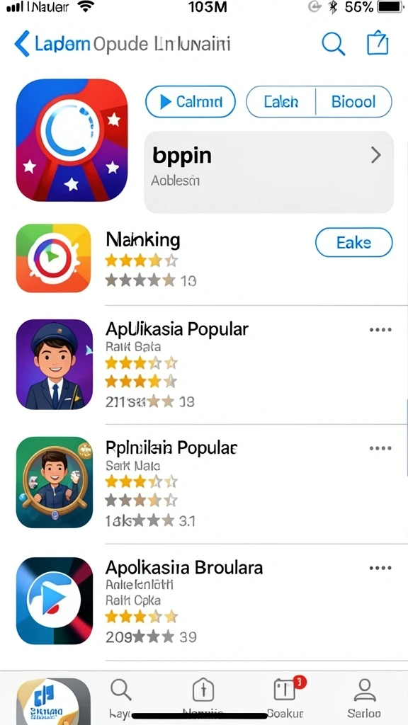 Tampilan karakter utama dengan desain yang keren.