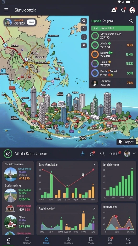 Varian level yang beragam dan menantang.