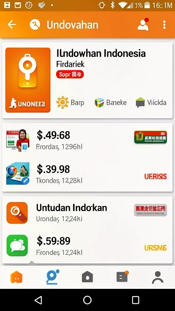 Tampilan antarmuka yang menarik dan mudah digunakan.