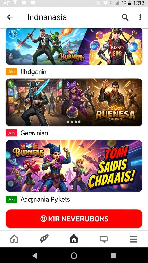 Fitur kompetisi online yang mengasyikkan.
