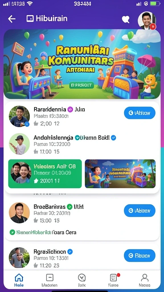 Tampilan grafis yang memukau dan penuh warna.