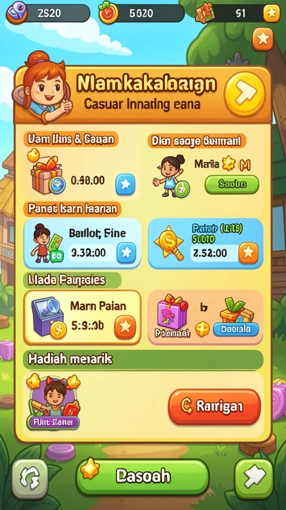 Fitur kustomisasi avatar yang menarik.