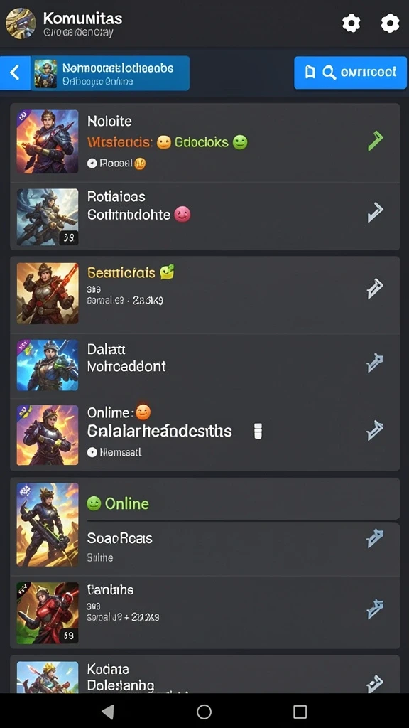 Leaderboards yang menampilkan pemain terbaik di semua level.