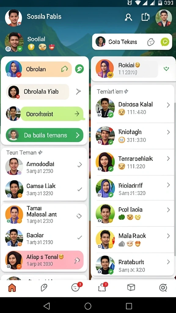 Tampilan antarmuka yang user-friendly dan menarik.