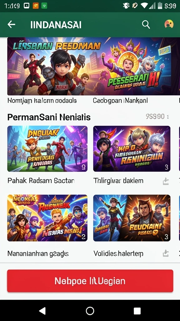 Pengaturan level yang menantang dan bervariasi.