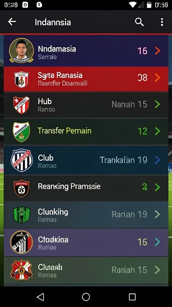 Tampilan menu utama yang intuitif dan menarik.
