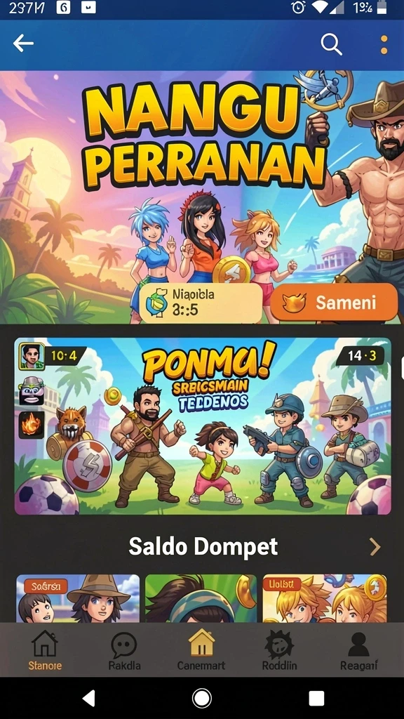 Beragam karakter menarik yang bisa dipilih saat bermain.
